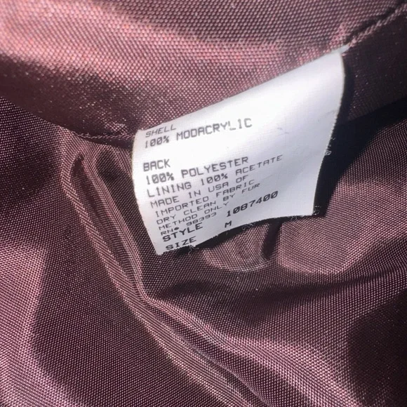 Vintage Terry Lewis Classic Luxuries Brown Print Mid Length Women Coat Size Med - Picture 9 of 10